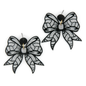 Glittery Resin Ribbon Sports Earrings
