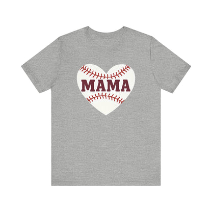 Baseball Mama Tee, Soft Unisex Tee for Baseball Moms, Sports Shirt, Gift for Mother’s Day, Casual Wear, Family Game Day