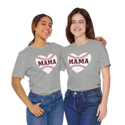 Baseball Mama Tee, Soft Unisex Tee for Baseball Moms, Sports Shirt, Gift for Mother’s Day, Casual Wear, Family Game Day
