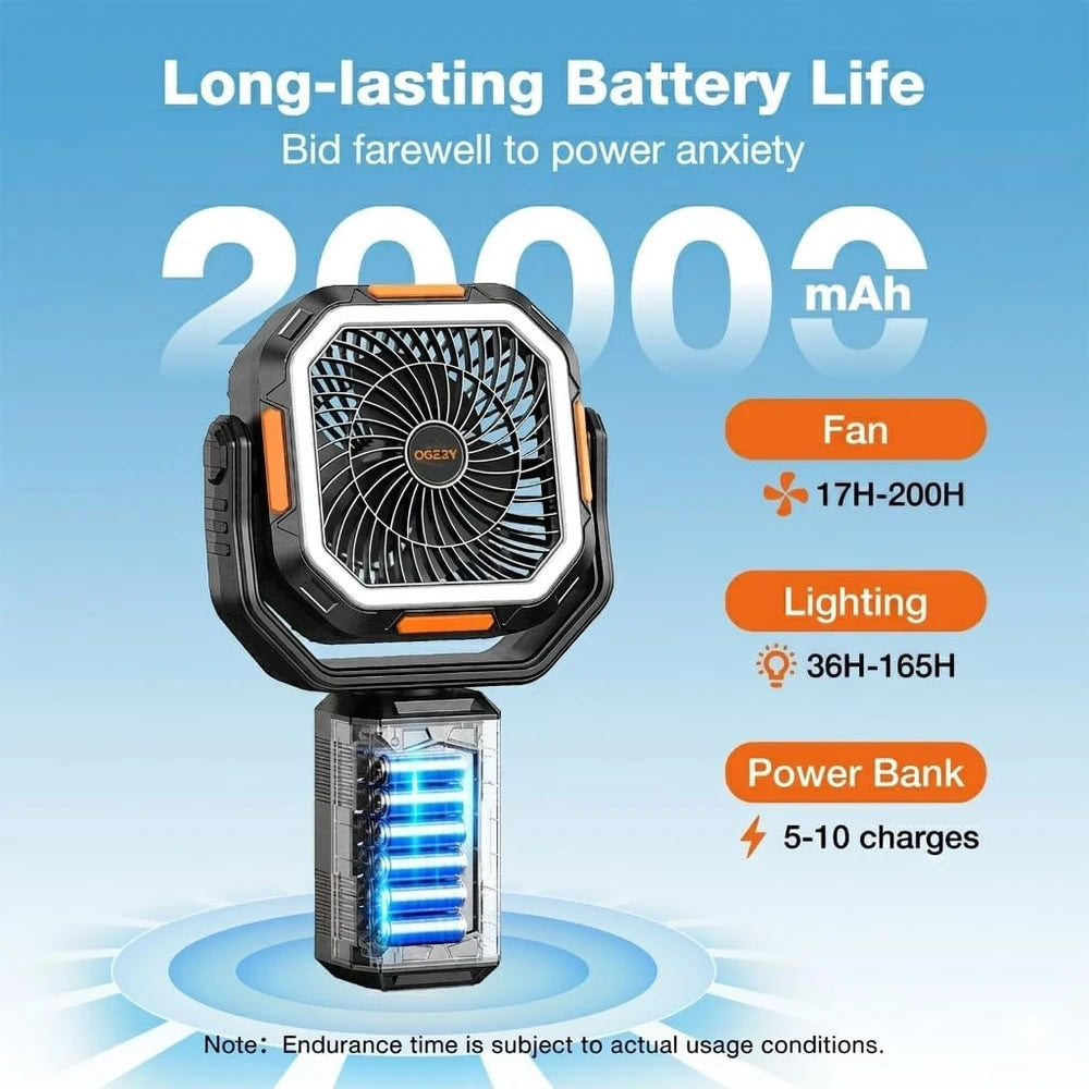 OGERY F21 Camping Fan