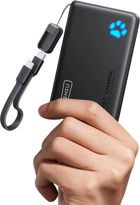 INIU 10000mAh Power Bank Black