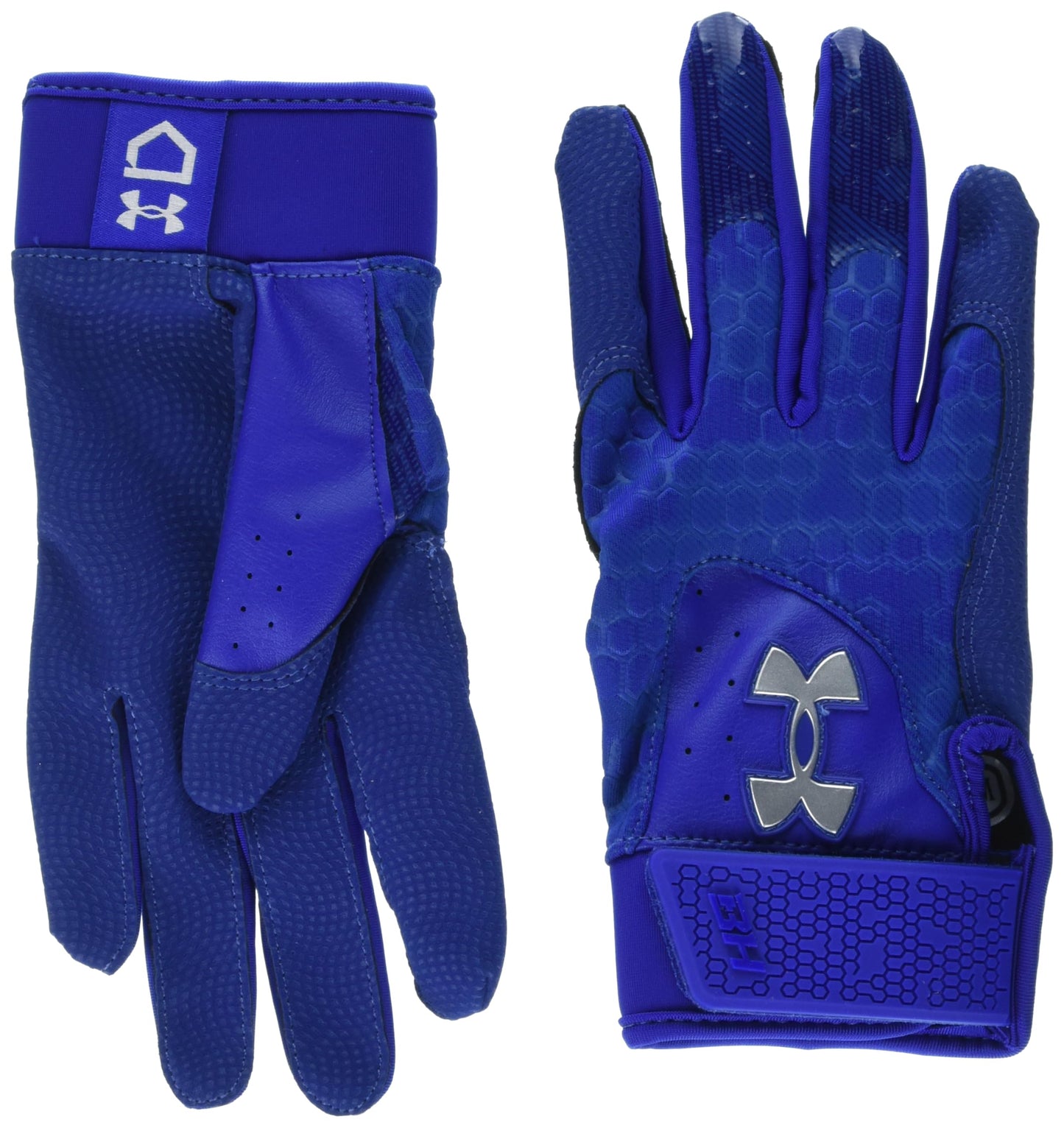Under Armour Boys Harper Youth Baseball Gloves (400) Royal/Capri/Metallic Silver Youth Medium