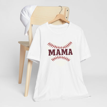 Baseball Mama Tee, Soft Unisex Tee for Baseball Moms, Sports Shirt, Gift for Mother’s Day, Casual Wear, Family Game Day