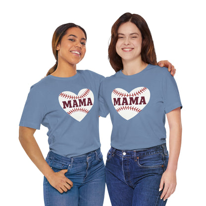 Baseball Mama Tee, Soft Unisex Tee for Baseball Moms, Sports Shirt, Gift for Mother’s Day, Casual Wear, Family Game Day