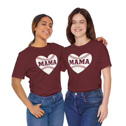 Baseball Mama Tee, Soft Unisex Tee for Baseball Moms, Sports Shirt, Gift for Mother’s Day, Casual Wear, Family Game Day