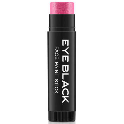 CCbeauty Hot Pink Glitter Eye Black Stick for Multi Sports, Anti-Glare EyeBlack for Football Baseball Softball Lacrosse, Water-Proof Eye Black for Athletes & Fans, Sport Face Paint, Pink Accessories