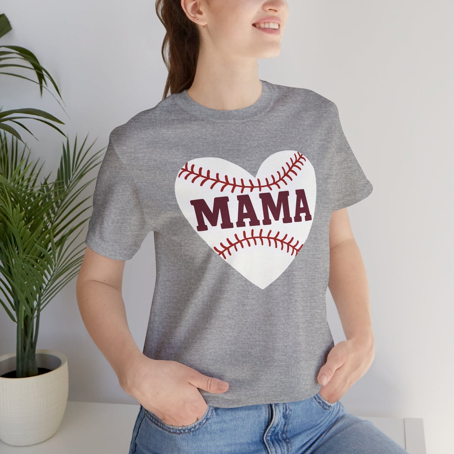 Baseball Mama Tee, Soft Unisex Tee for Baseball Moms, Sports Shirt, Gift for Mother’s Day, Casual Wear, Family Game Day
