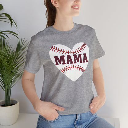 Baseball Mama Tee, Soft Unisex Tee for Baseball Moms, Sports Shirt, Gift for Mother’s Day, Casual Wear, Family Game Day