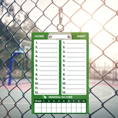 WISYOK Double-Sided Dry Erase Clipboard for Coaches, Baseball, Softball Lineup Board with Marker