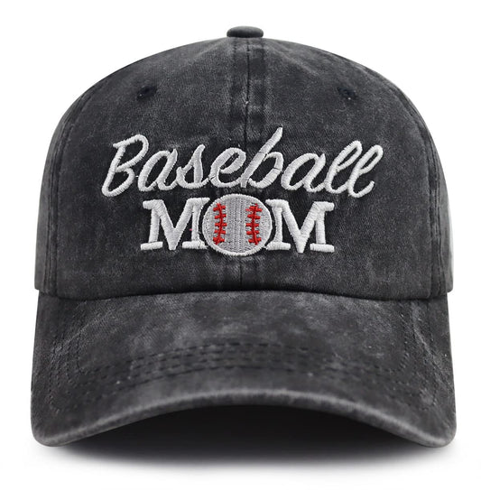 Splash Brothers Customized Baseball Mom Hat for Women Mama, Funny Adjustable Washed Cotton Embroidered Baseball Cap, Sport Gifts for Mom Grandma Friends Fans