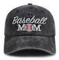 Splash Brothers Customized Baseball Mom Hat for Women Mama, Funny Adjustable Washed Cotton Embroidered Baseball Cap, Sport Gifts for Mom Grandma Friends Fans