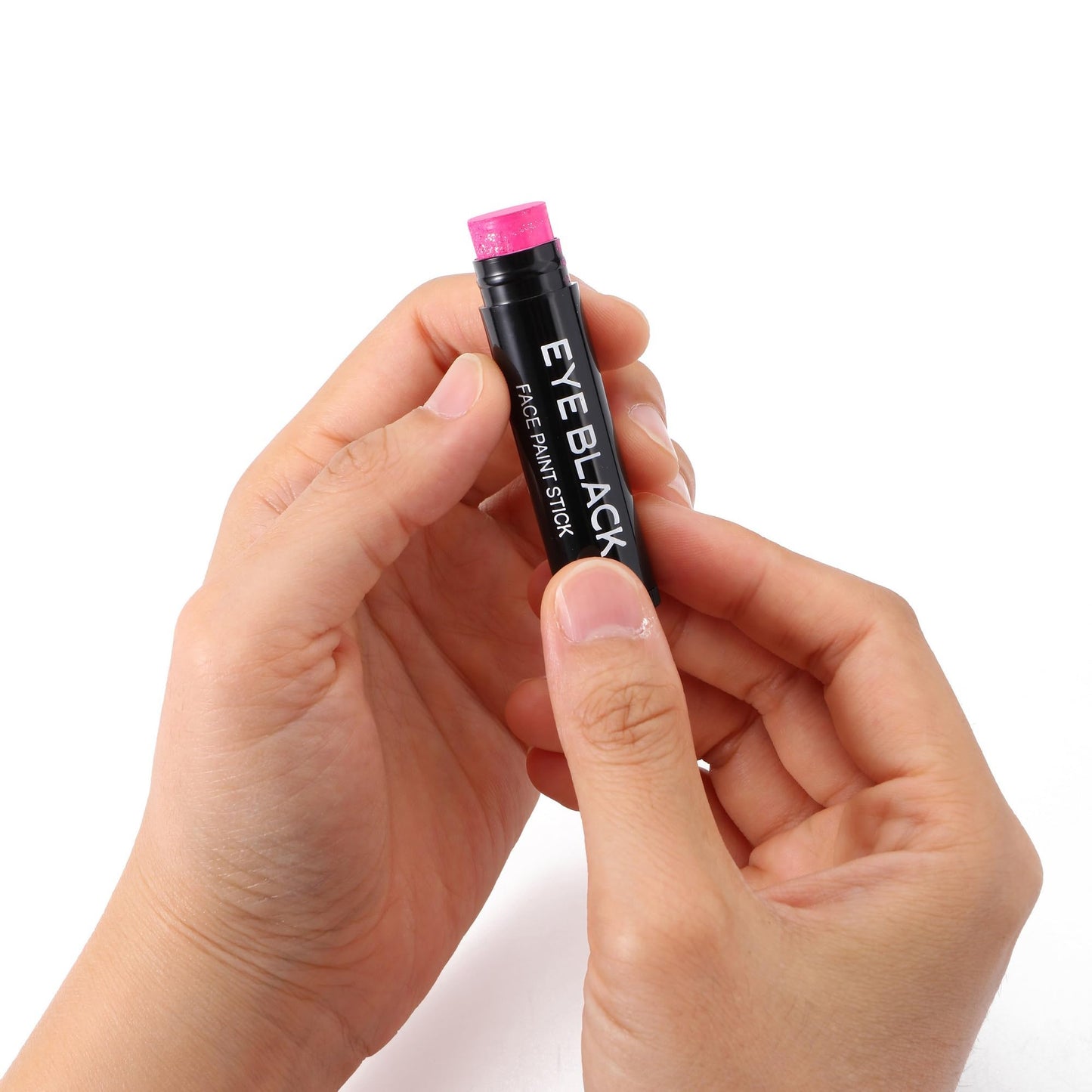 CCbeauty Hot Pink Glitter Eye Black Stick for Multi Sports, Anti-Glare EyeBlack for Football Baseball Softball Lacrosse, Water-Proof Eye Black for Athletes & Fans, Sport Face Paint, Pink Accessories