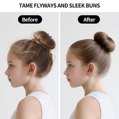 SWEET VIEW Hair Wax Stick & Slick Back Hair Brush for Tame Flyaways, Frizz, Sleek Ponytails, Buns | Pomade/Balm/Gel Stick for Woman, Styling Accessories for Girls