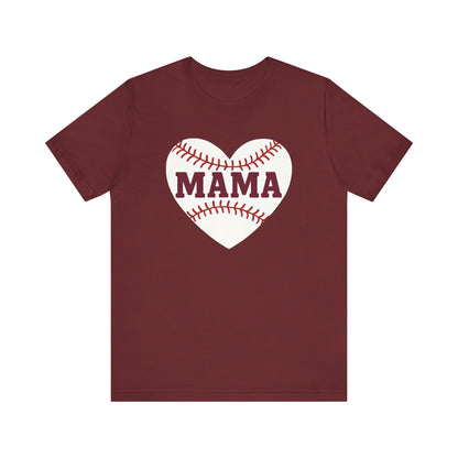 Baseball Mama Tee, Soft Unisex Tee for Baseball Moms, Sports Shirt, Gift for Mother’s Day, Casual Wear, Family Game Day