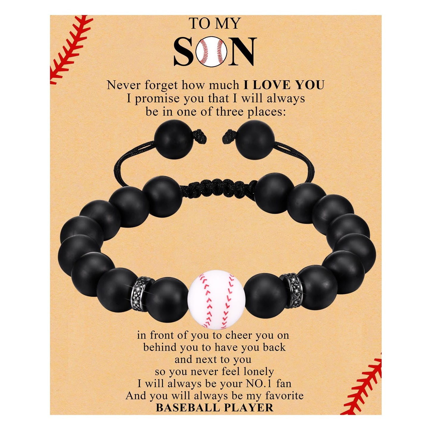 Hisatan Soccer Football Basketball Baseball Bracelet Gifts for Boys Son Silicone Bead Adjustable Sports Lover Teens Players Team Accessories Jewelry Stuff Gift for 6-16 Years Old Boys Girls